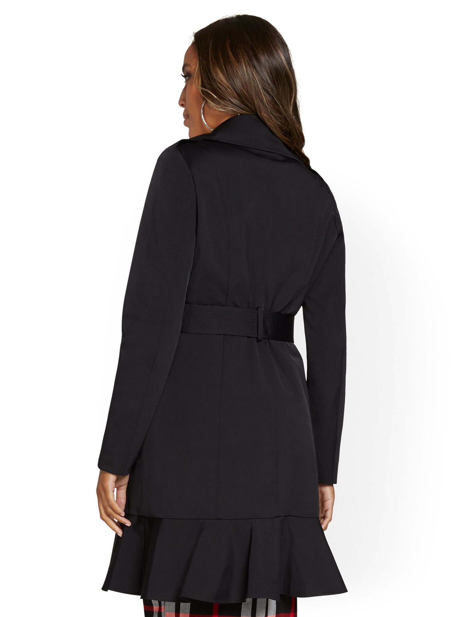 Peplum Belted Trenchcoat - City Trench Collection – New York & Company