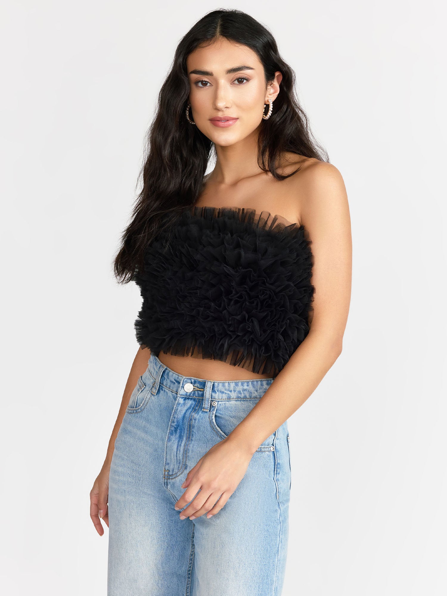 Pleated Tulle Tube Top - Do+Be – New York & Company