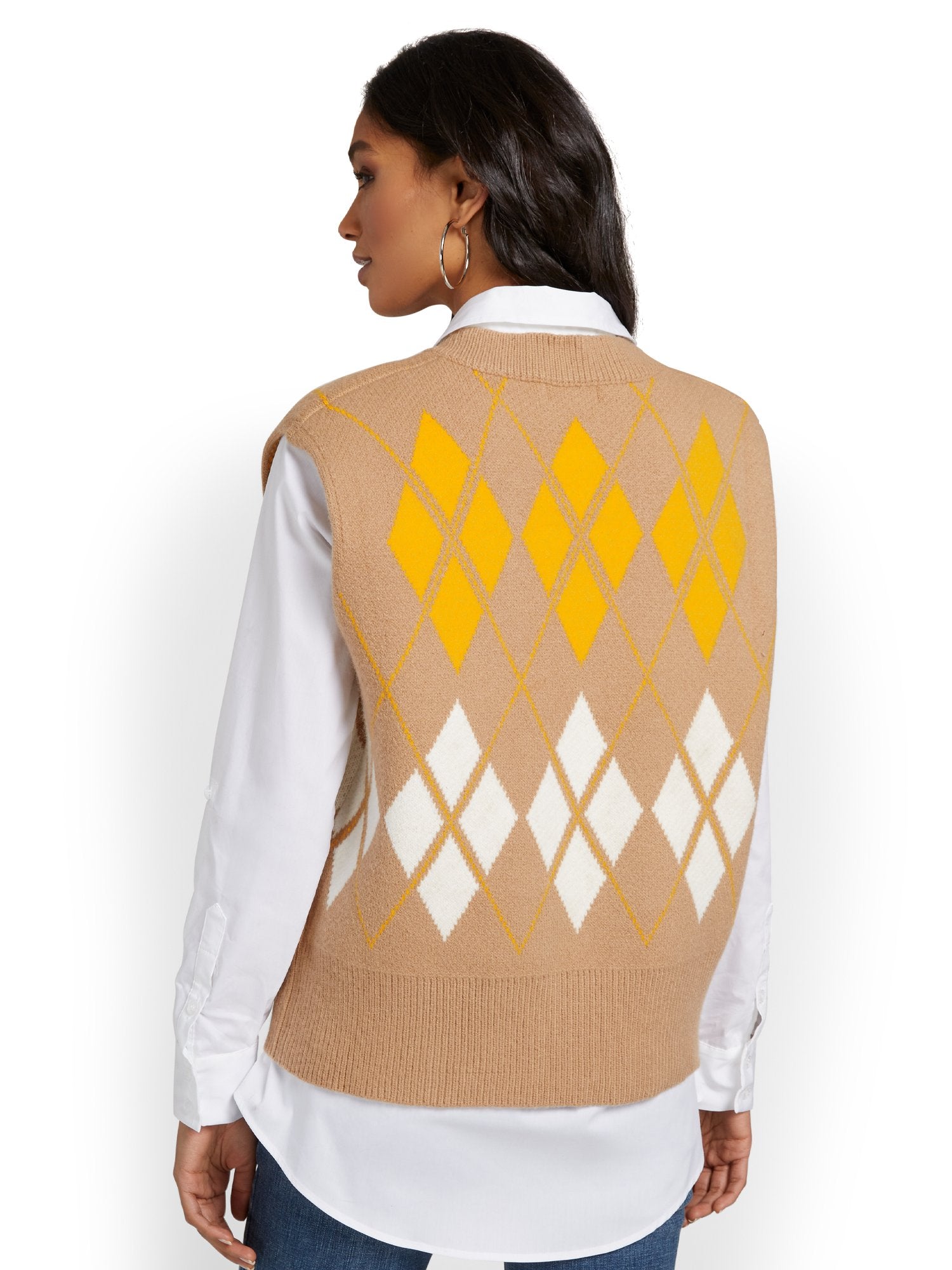 Mable Inc Sleeveless Argyle Sweater Vest - Brands We Love – New