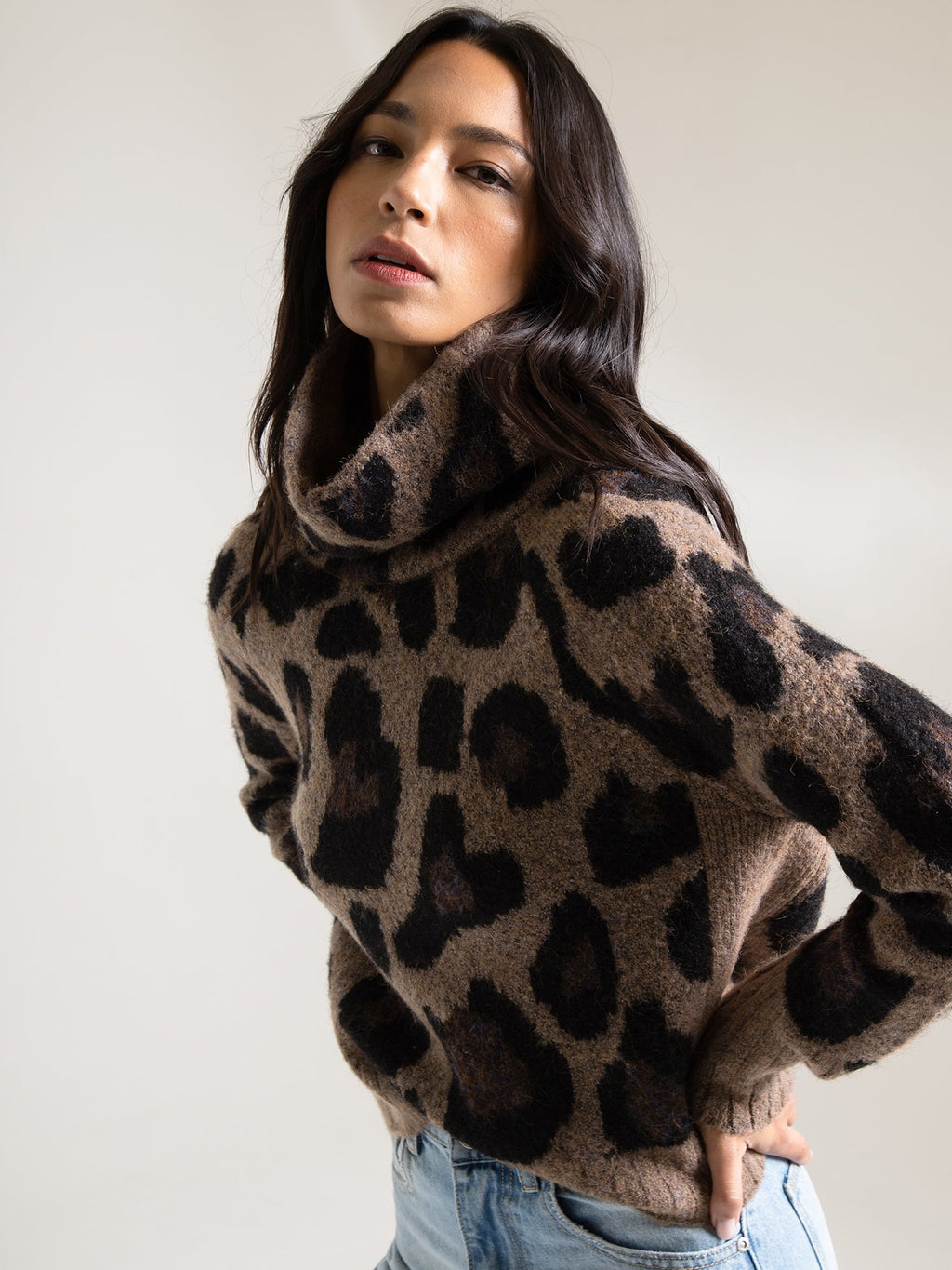 RD Style Leopard Knit Sweater Brands We Love – New York Company