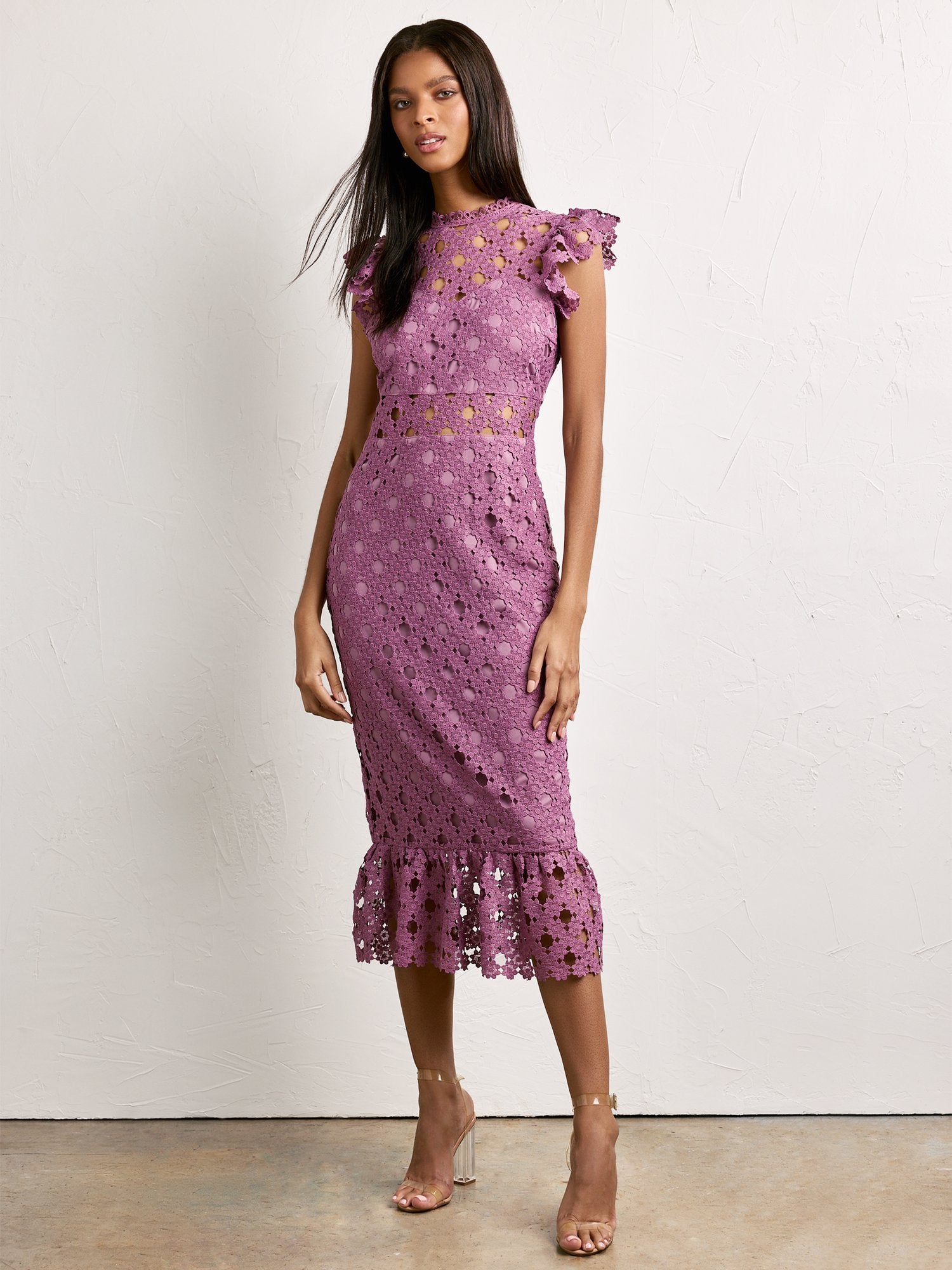 green emerald velvet dress Out Of The Blue Midi Dress main image 0