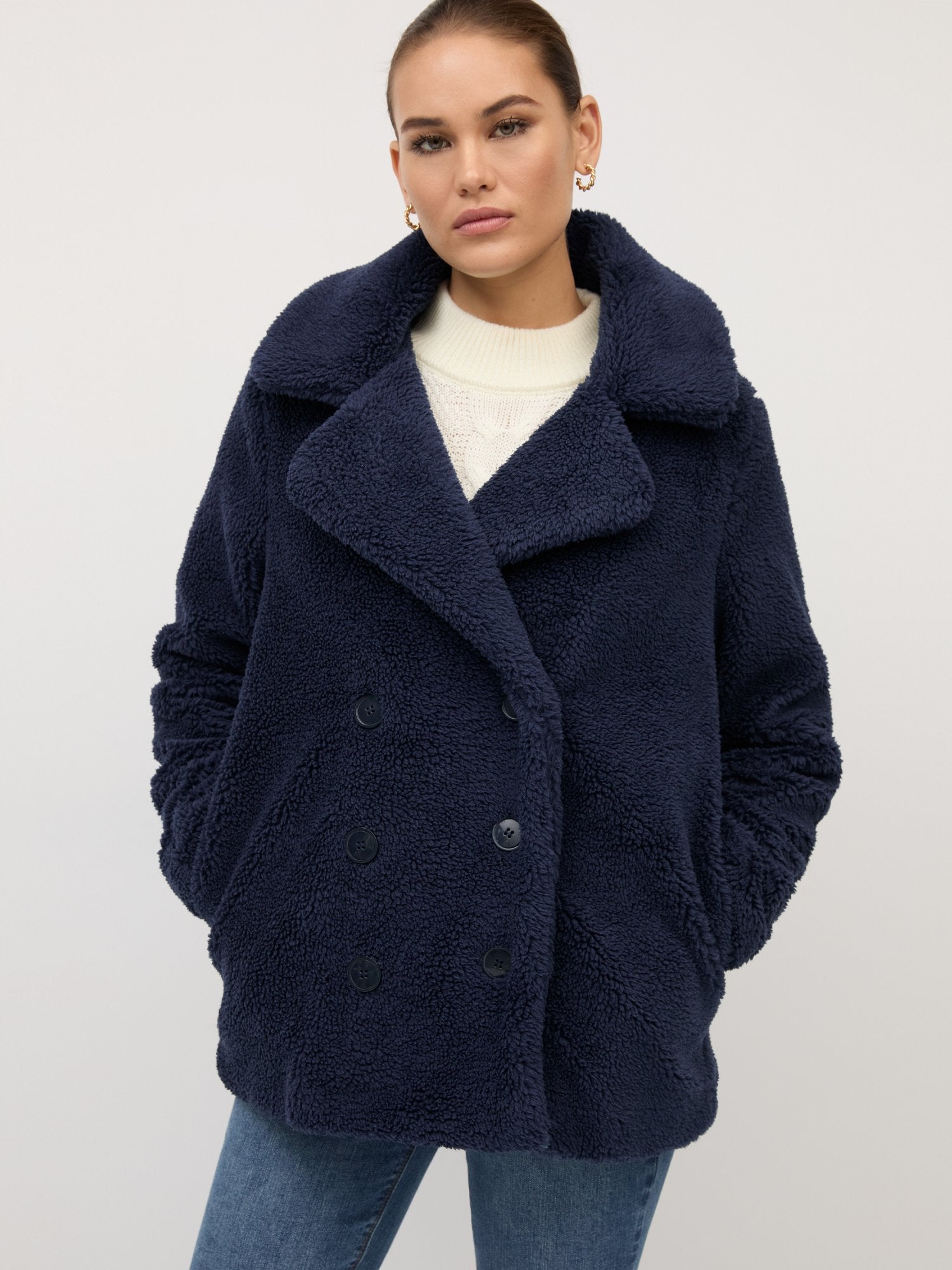 Cozy Faux-Fur Teddy Peacoat – New York & Company