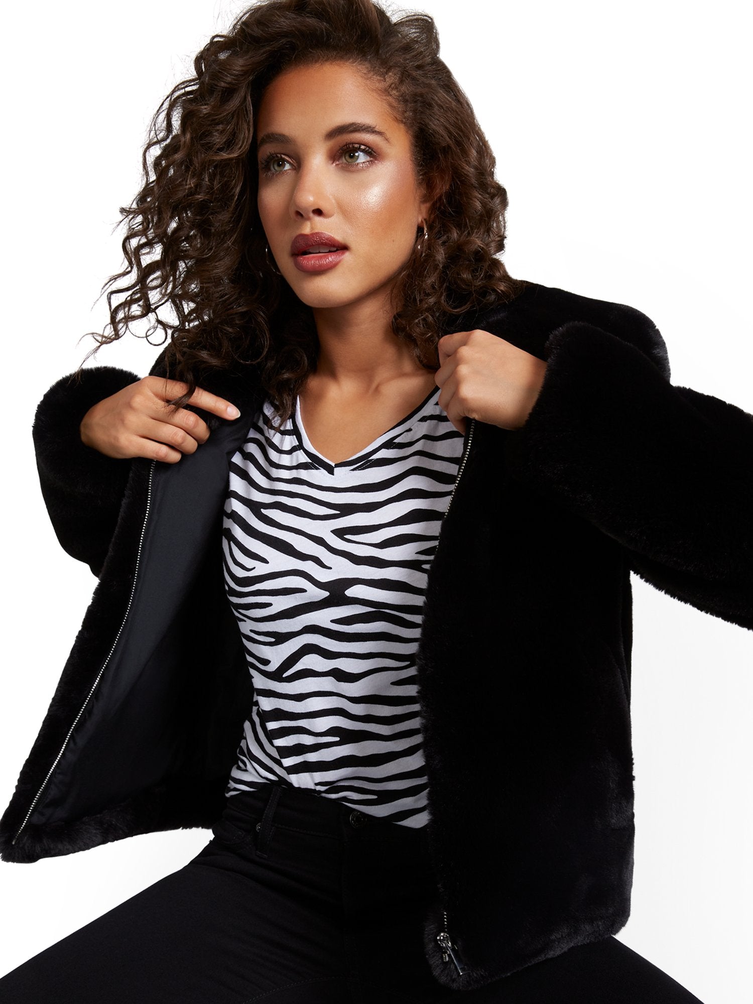 Faux-Fur Jacket – New York & Company Faux-Fur Jacket – New York & Company