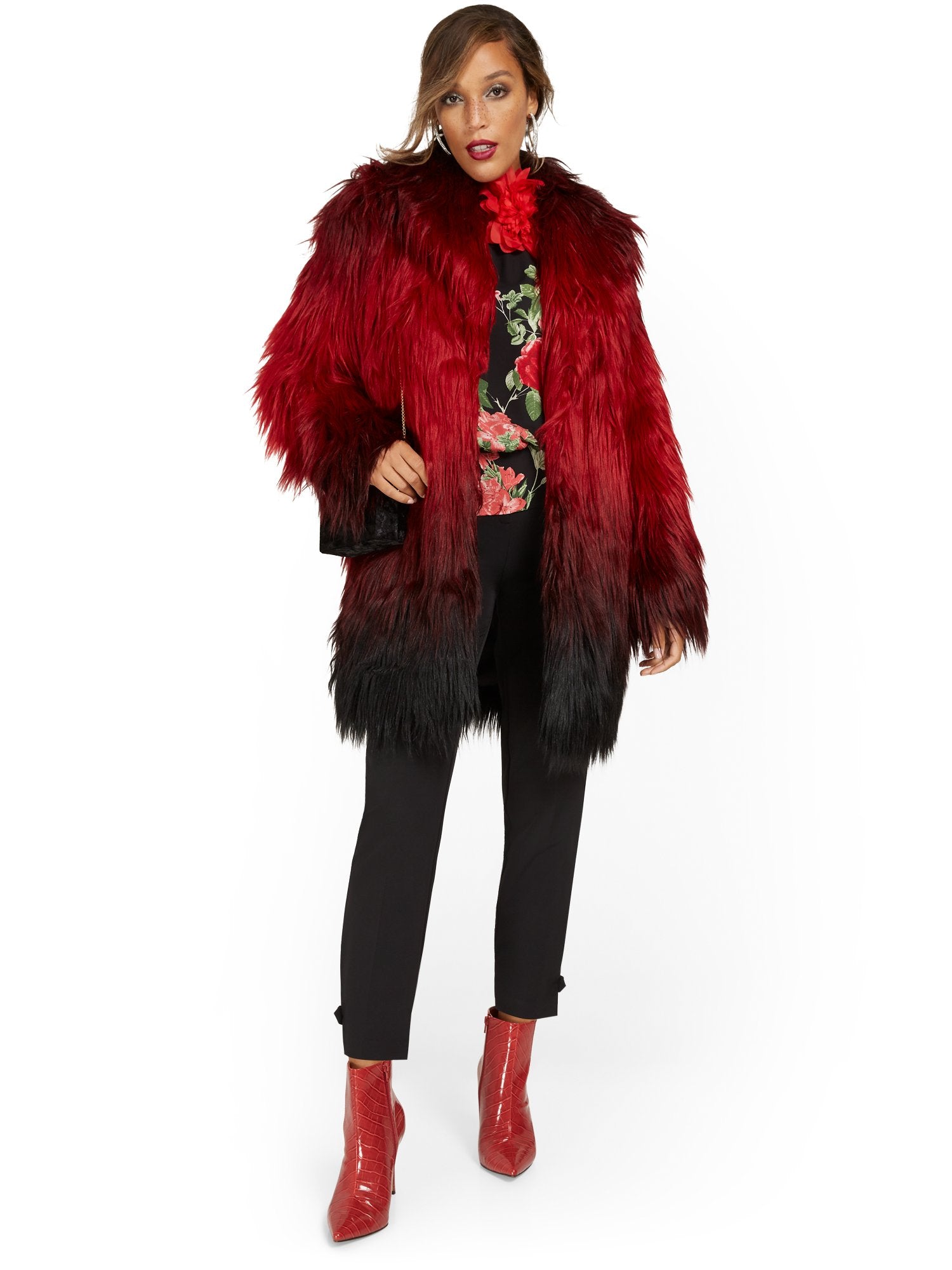 ジャケット・アウター m.me.eme ribbon fake fur coat ジャケット・アウター m.me.eme ribbon fake fur coat Ribbon fake fur