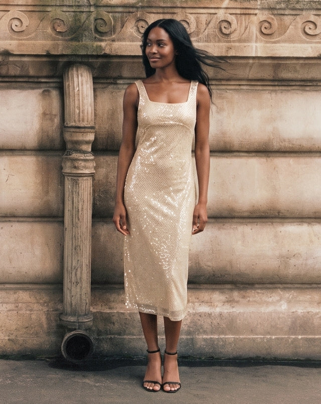 Floral Jacquard Slit Midi Cocktail Dress – New York & Company