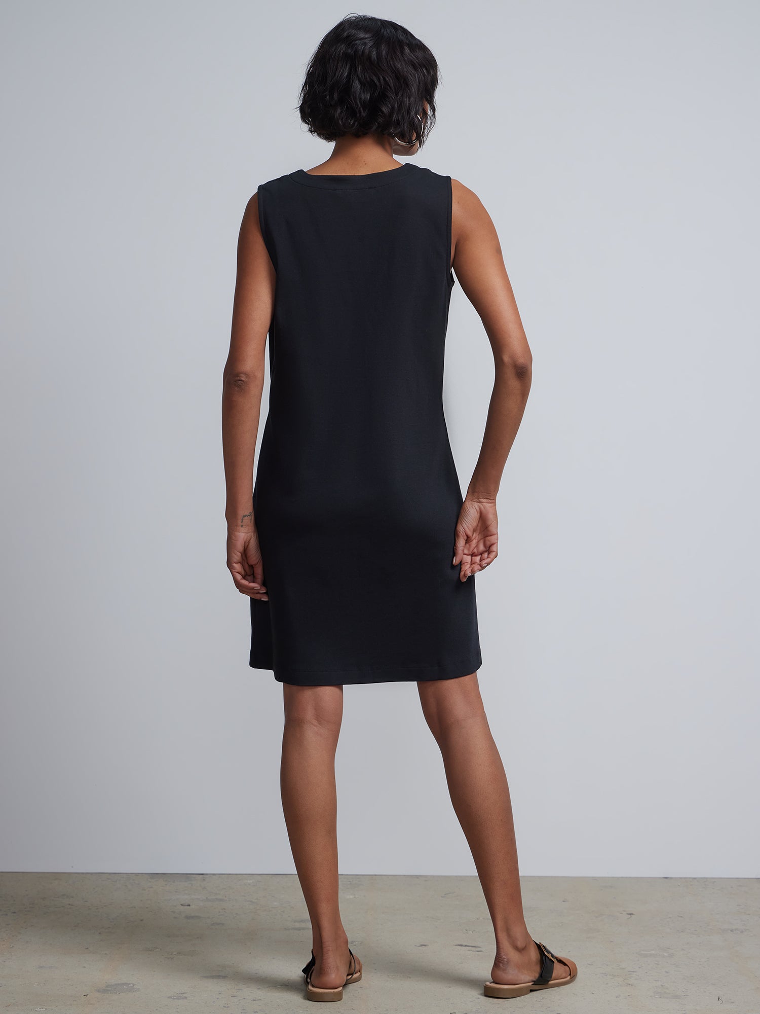 Patch-Pocket Shift Dress