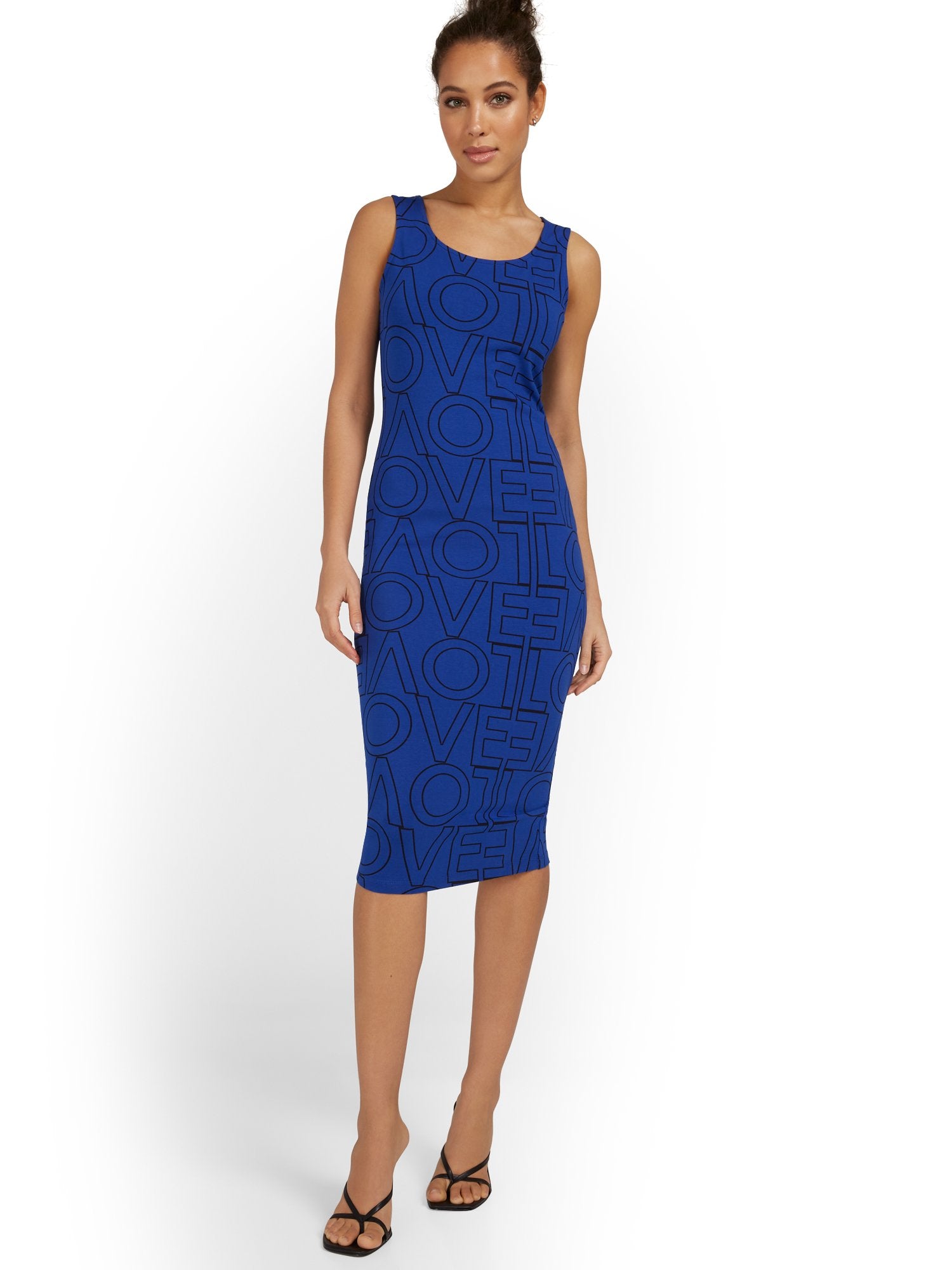 petite midi tank dress Petite Love Tank Midi Dress - Everyday Collection - XSMALL / BLACK