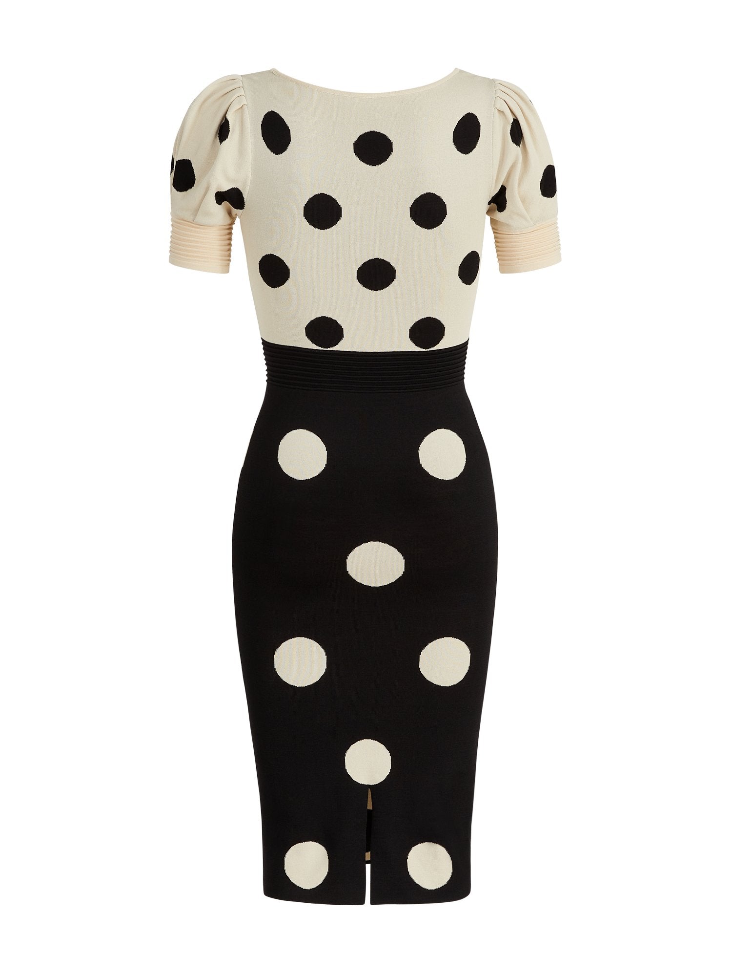 Short-Sleeve Polka-Dot Sweater Dress - The NY&C Legacy Collection