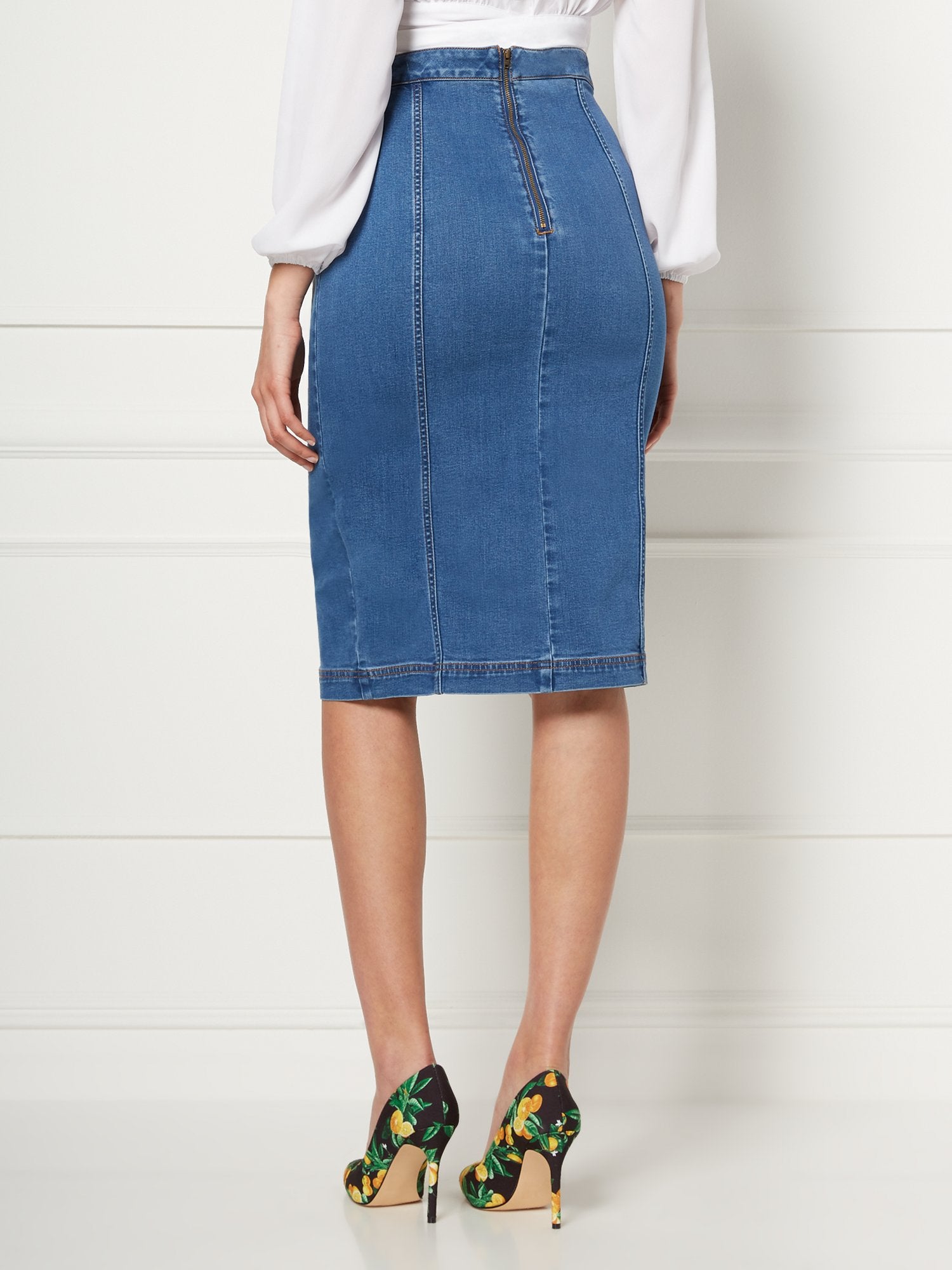 Lyonne Denim Skirt - Eva Mendes Collection – New York & Company