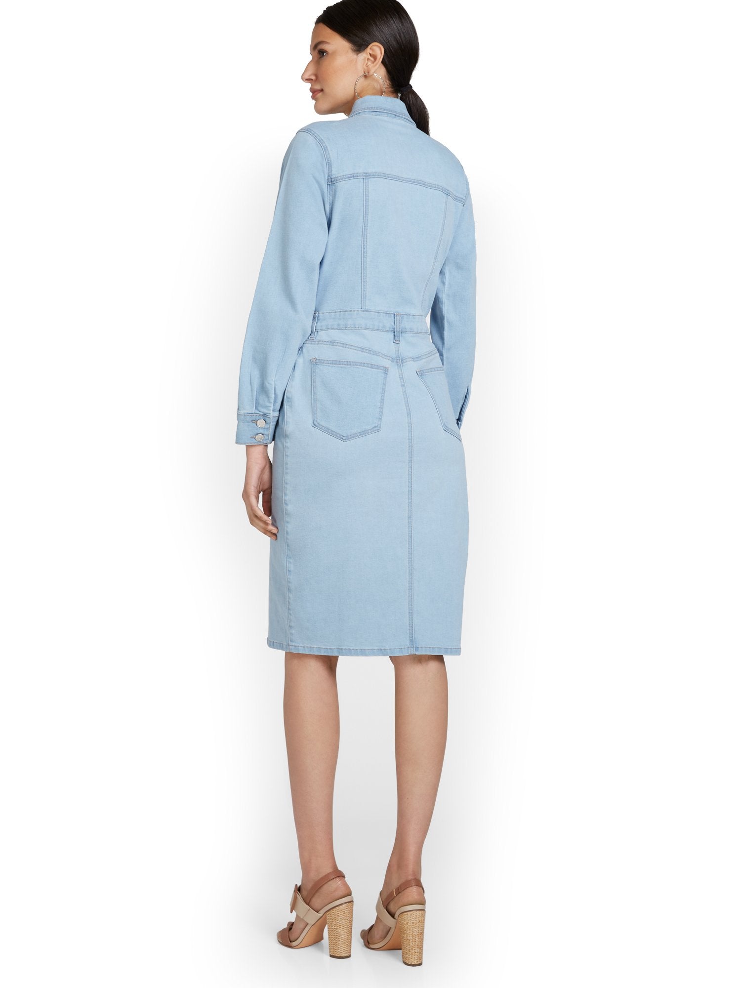 Light Wash Denim Dress New York & Company Light Wash Denim Dress New York & Company