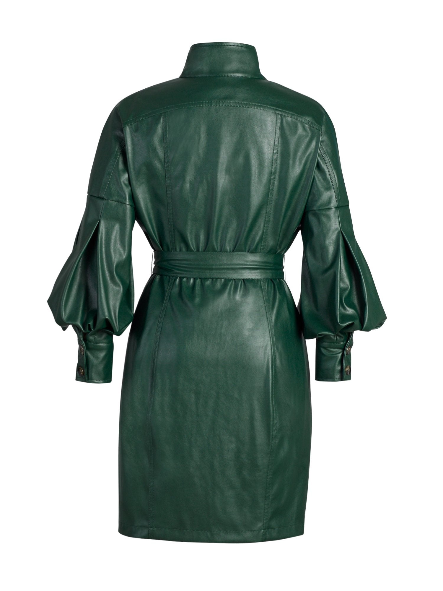 fitted lace wedding dress Faux-Leather Sheath Dress