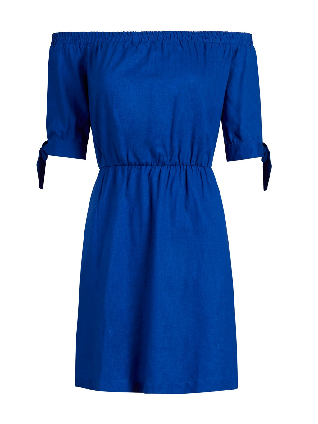 Linen-Blend Off-The-Shoulder Shift Dress – New York & Company
