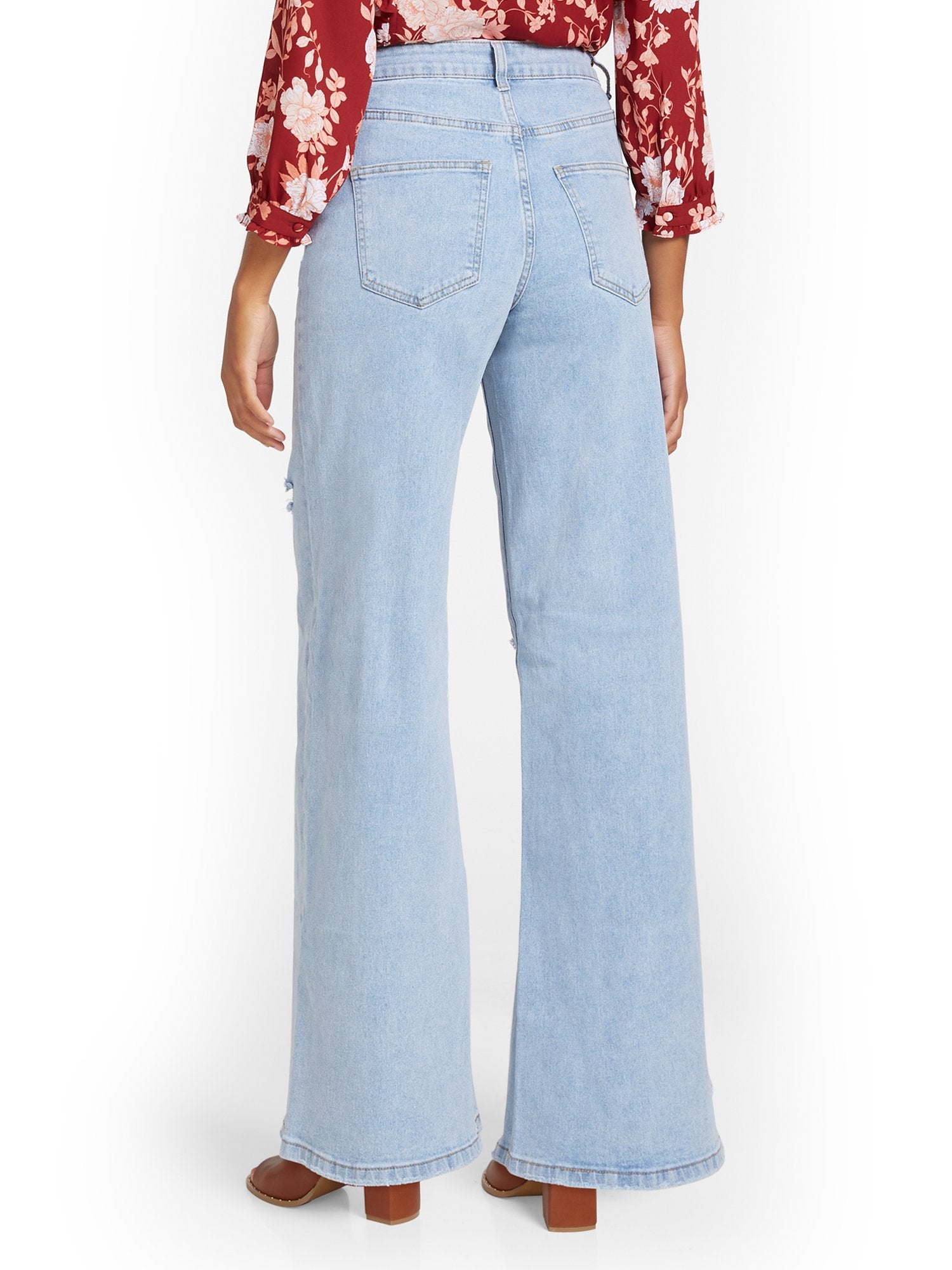 【値下げ可】New York High-Waisted Jeans hlt High-Waisted Wide-Leg Jeans – New York & Company