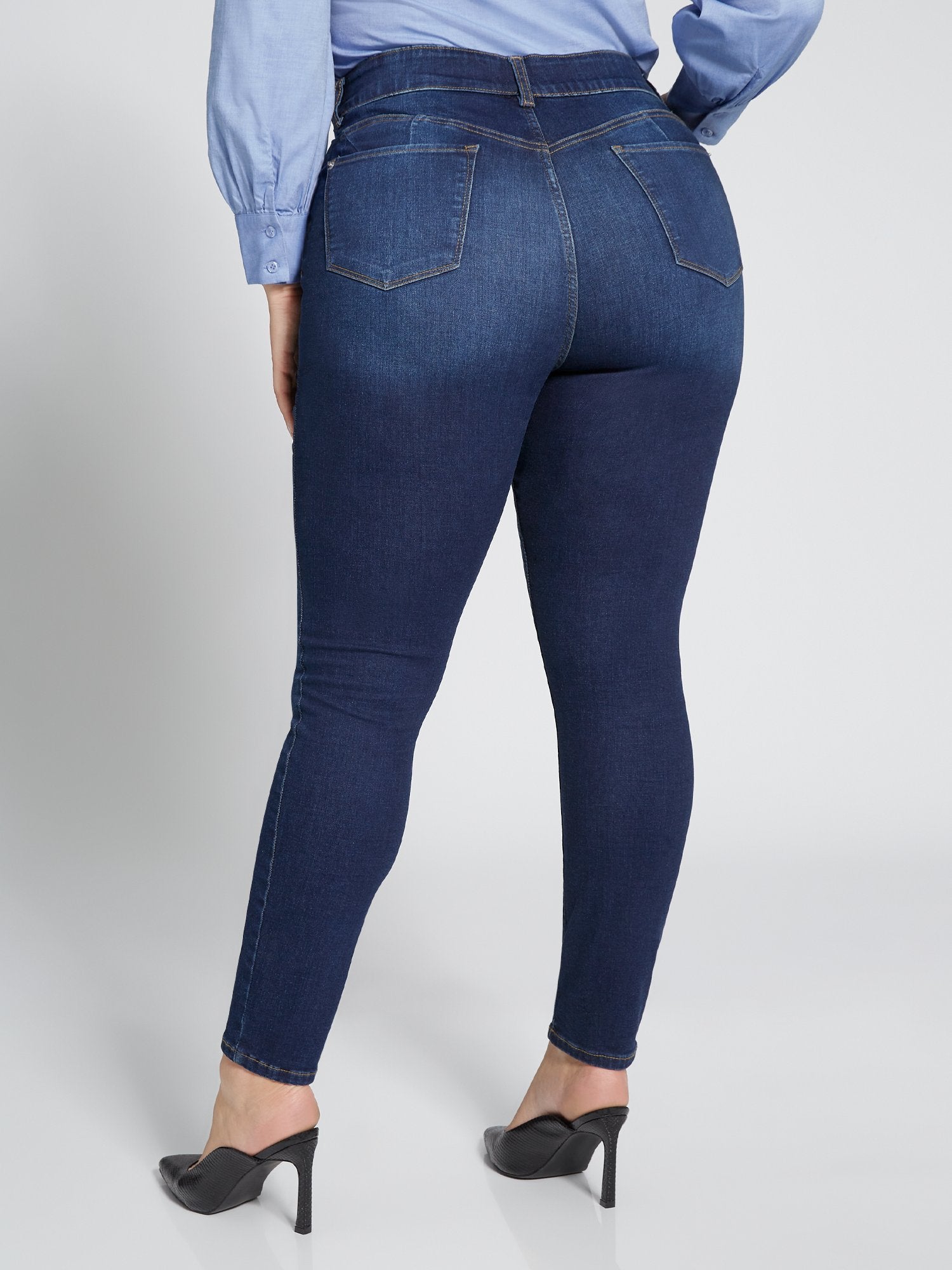 Tall Curvy High-Waisted Super-Skinny Jeans - Dark Wash – New York