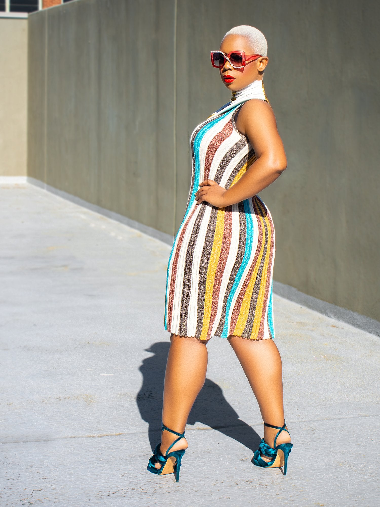 Stripe Tank Sweater Dress - The NY&C Legacy Collection – New York