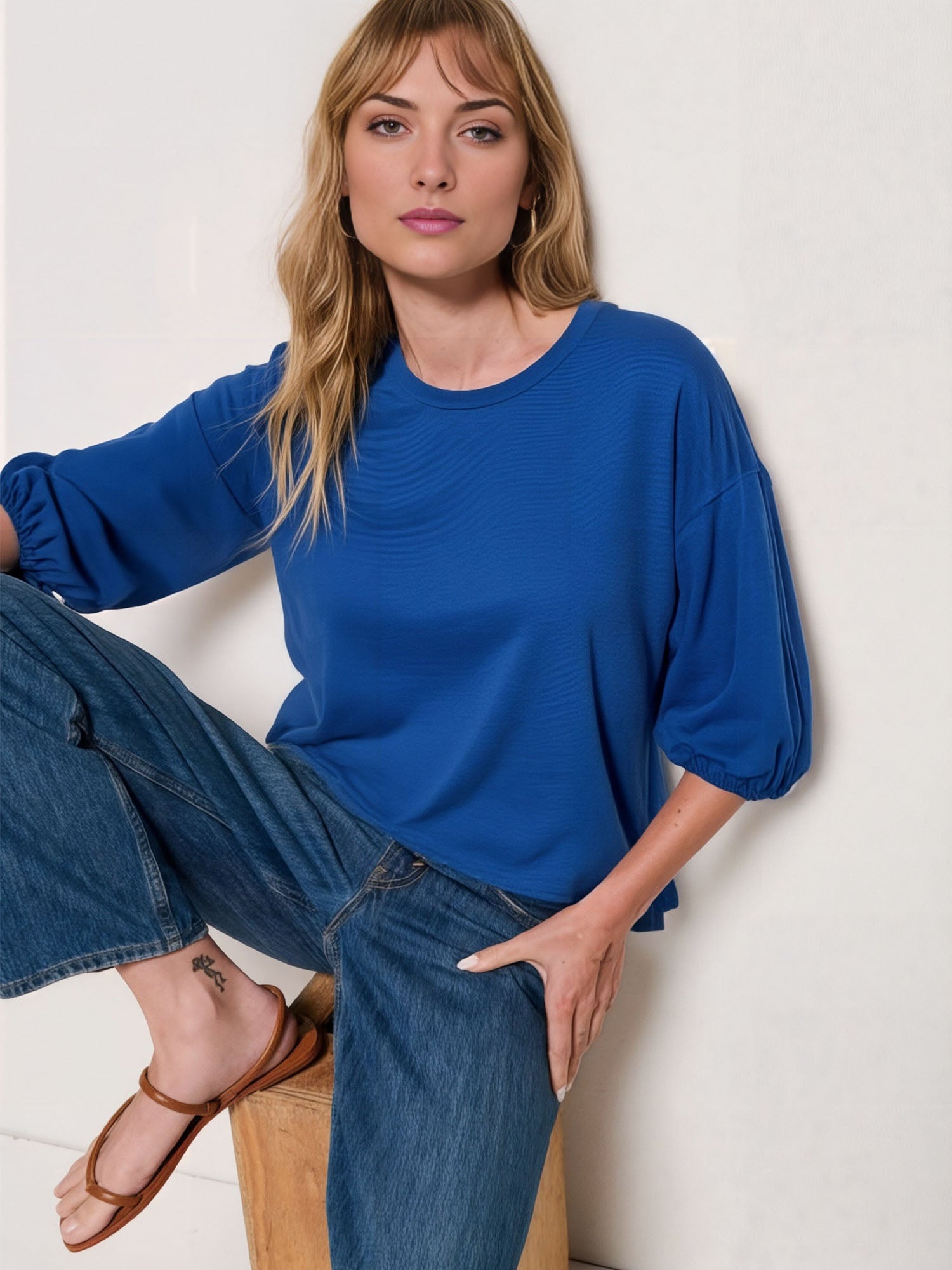 Short Sleeve Tie Front T-Shirt