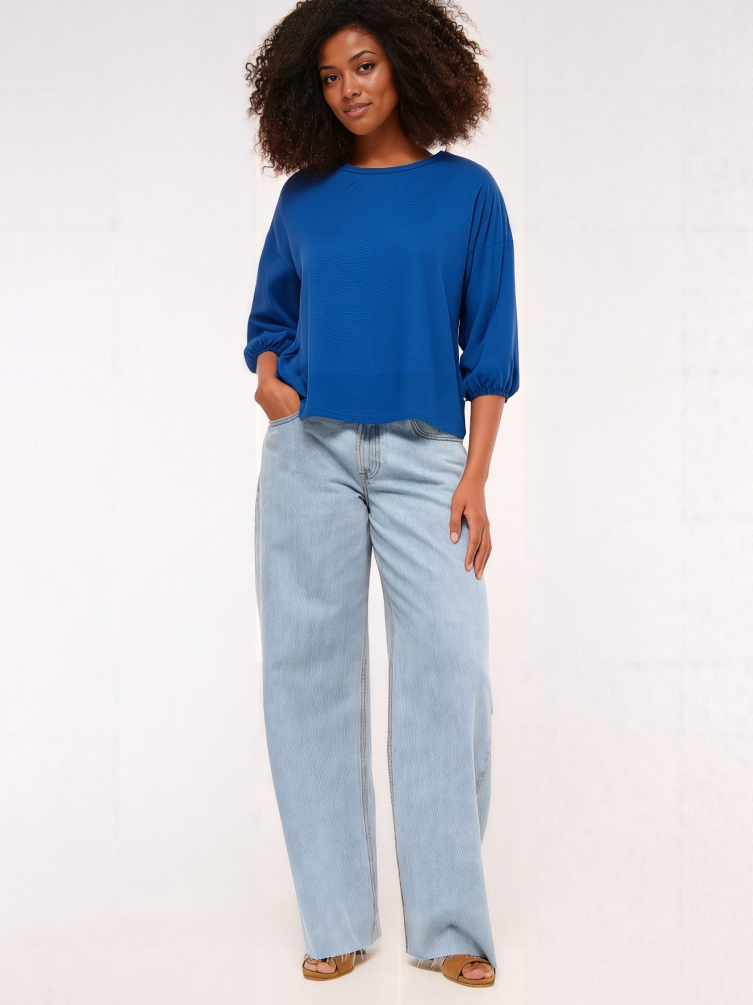 Short Sleeve Tie Front T-Shirt