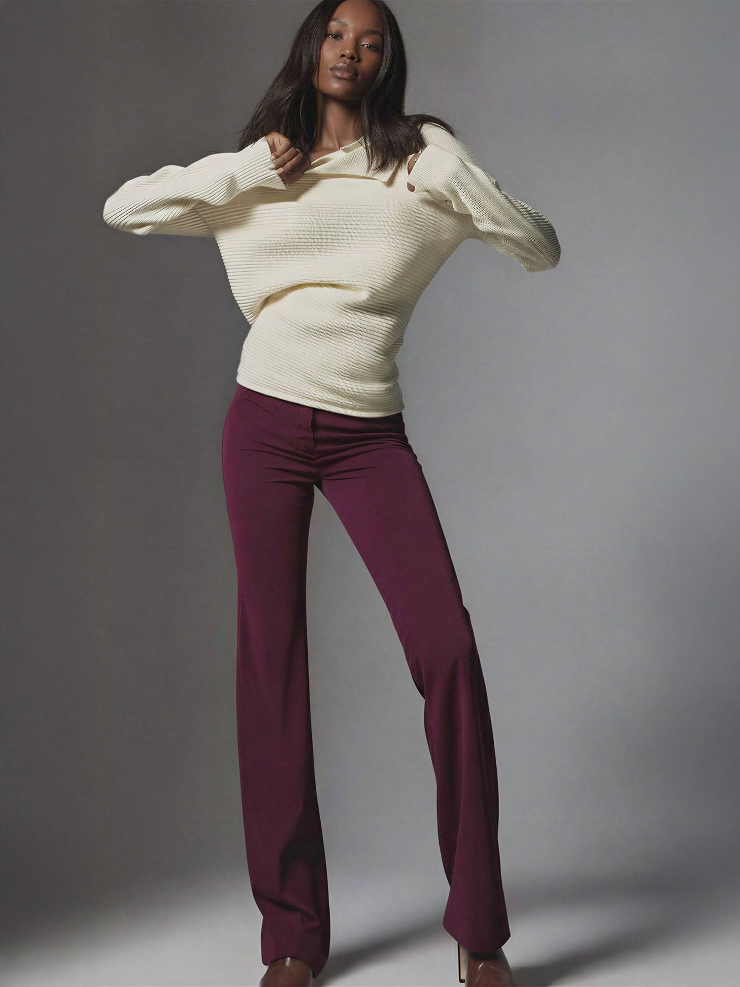 Straight Fit Ponte Pant