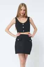 Boucle Mini Skirt