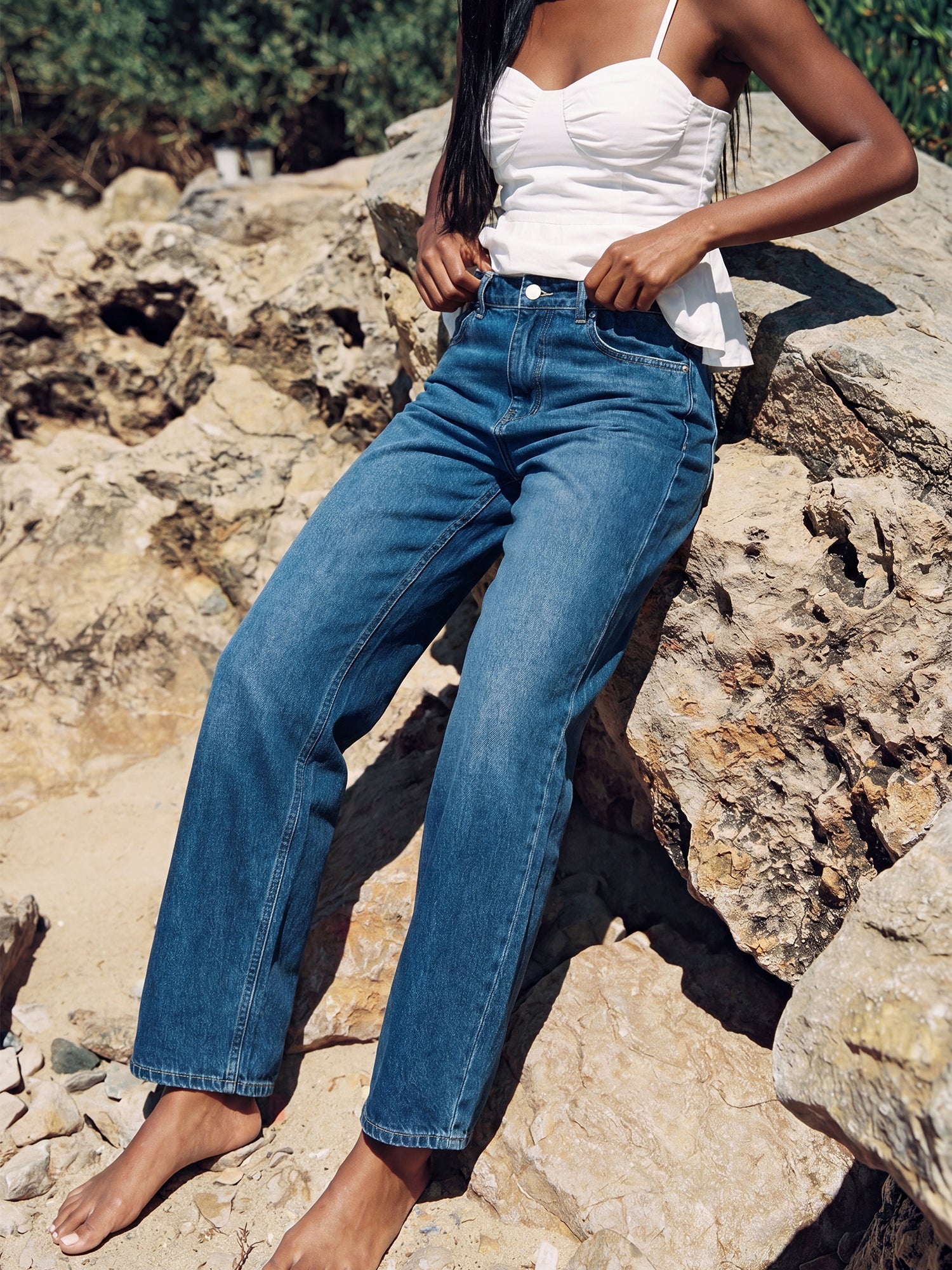 High Waisted Baggy Wide Leg Denim Jeans – New York & Company