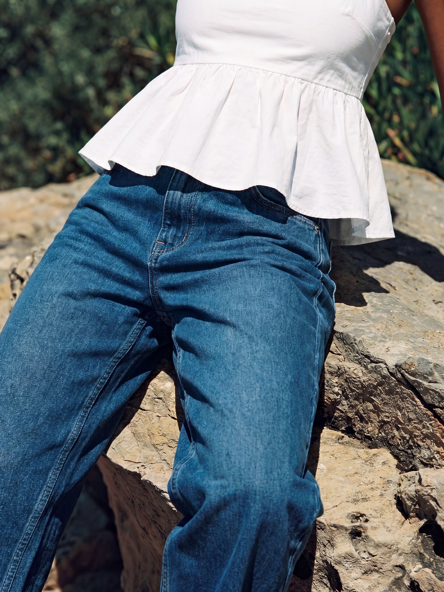 High Waisted Baggy Wide Leg Denim Jeans – New York & Company