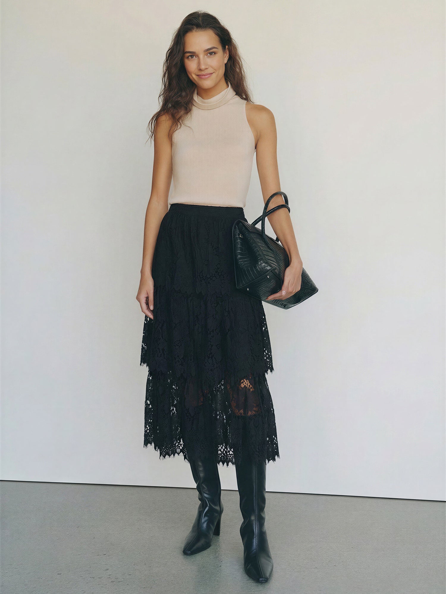 Tiered Lace Maxi Skirt – New York & Company