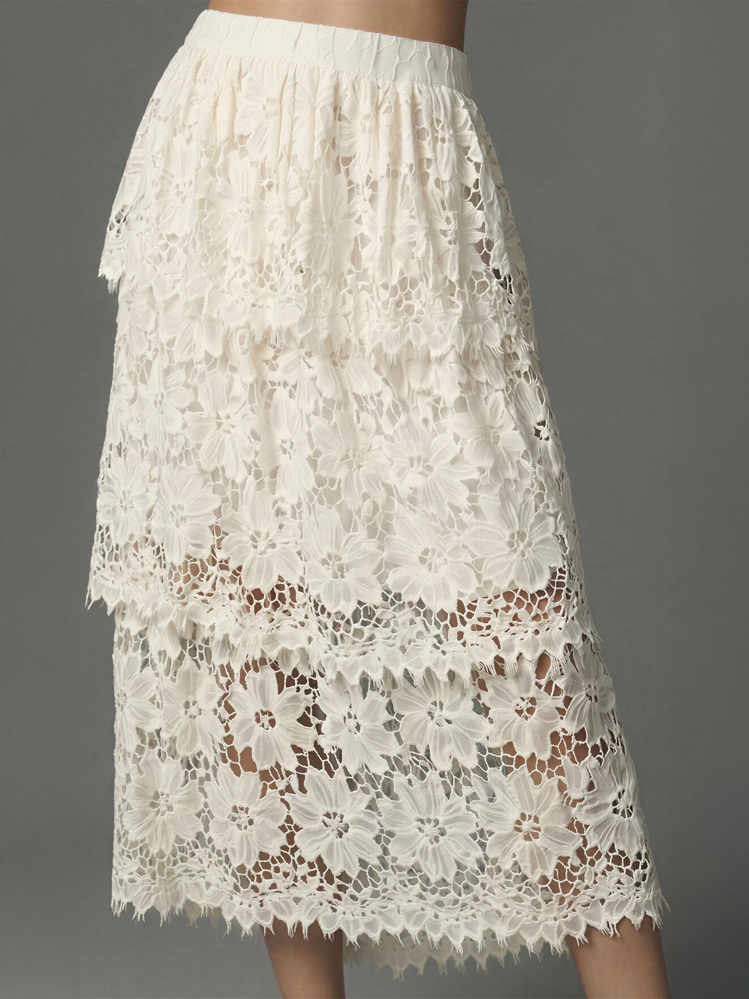 Tiered Lace Maxi Skirt – New York & Company