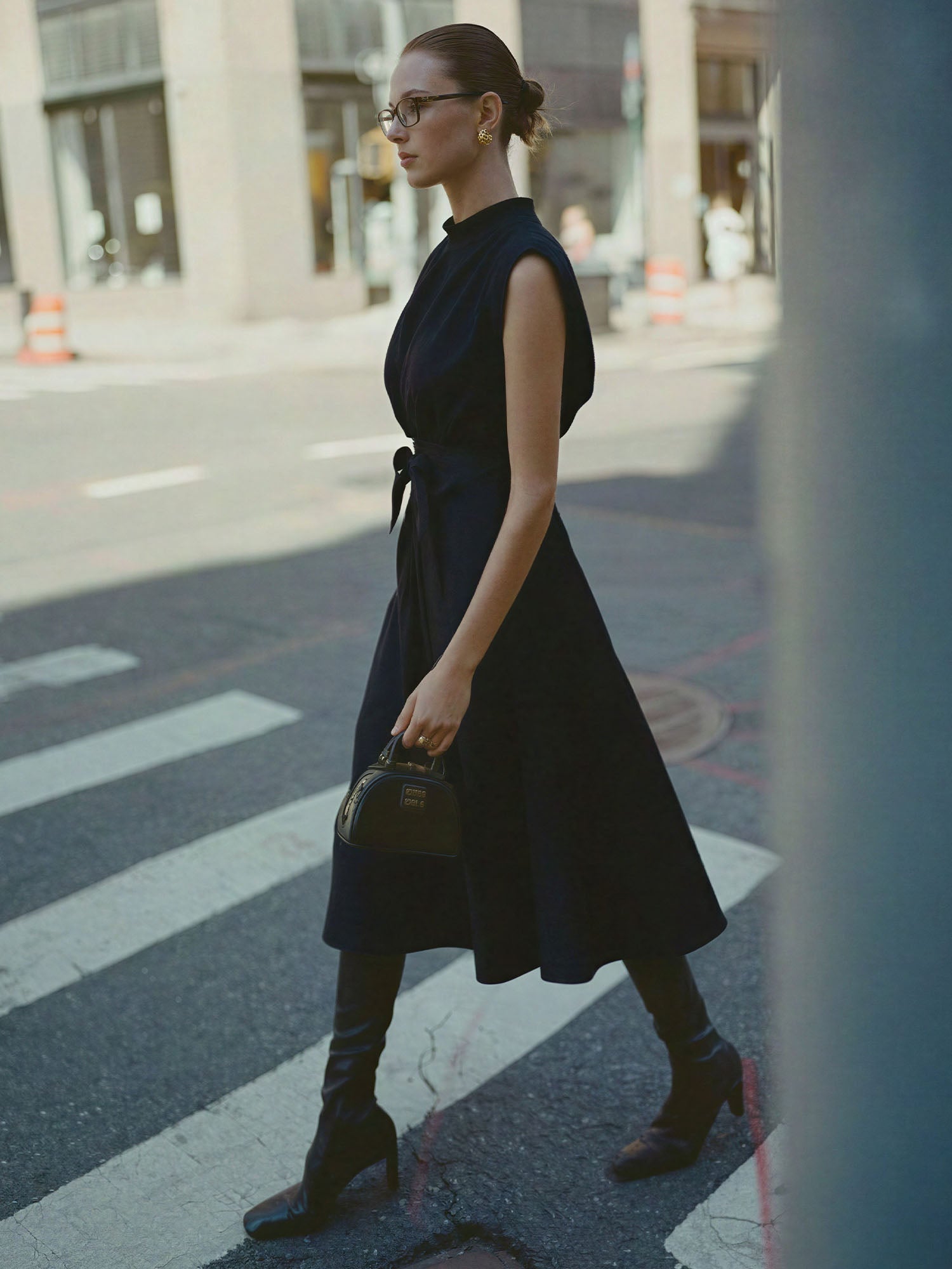 sachin and babi light blue dress Sage Button-Front Long Sleeve Empire Waist Dress main image 0