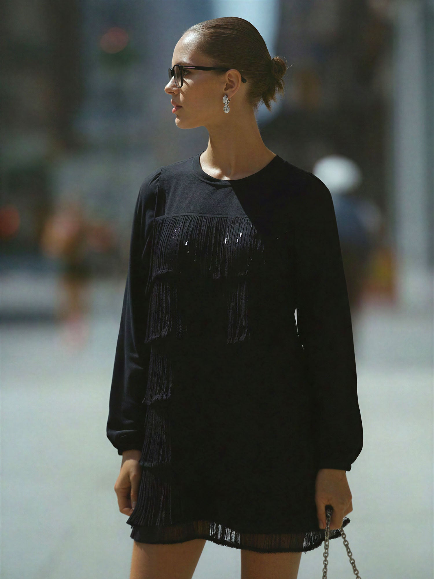 Sequin Dress With Long Sleeves New York & Company Sequin Dress With Long Sleeves New York & Company