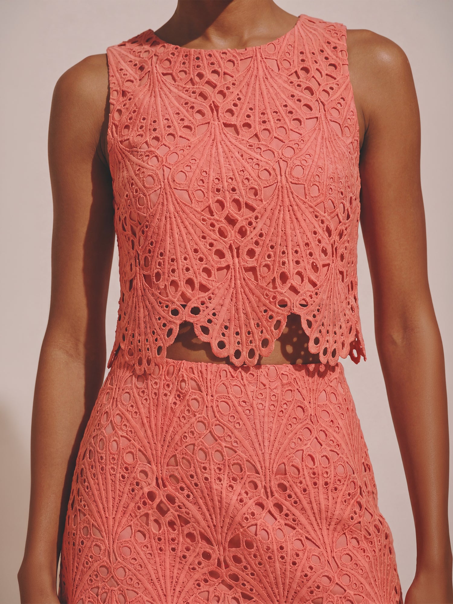 Sleeveless Seashell Lace Top – New York & Company