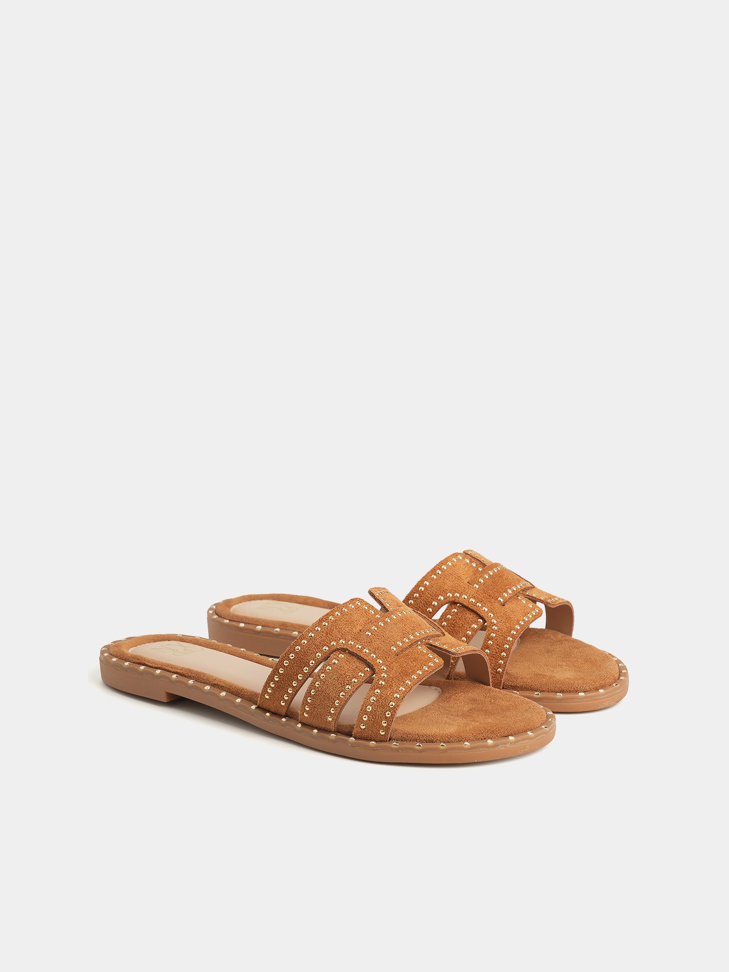 Zora Studded Slide Sandals – New York & Company