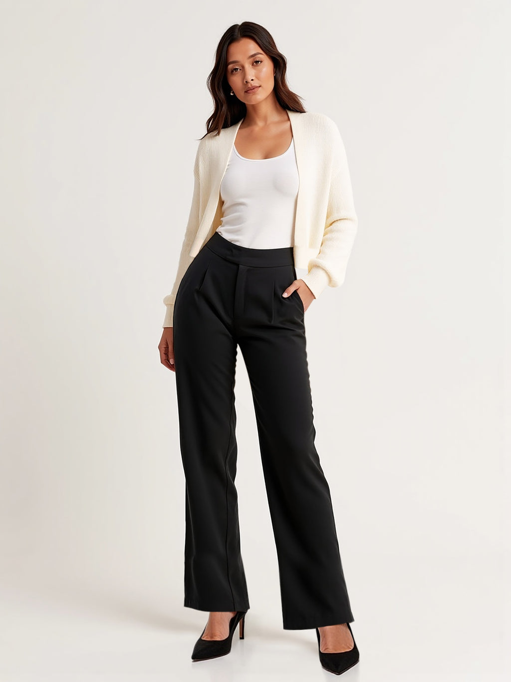 High Waist Wide Leg Pant
