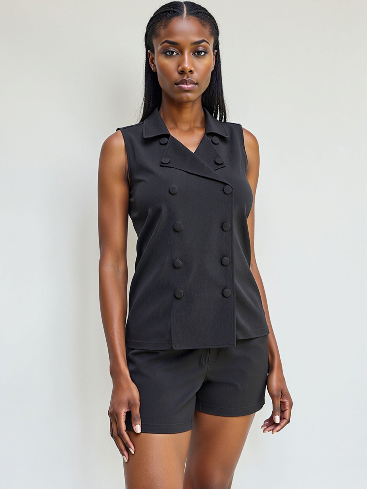 Double Breasted Collared Vest – New York & Company