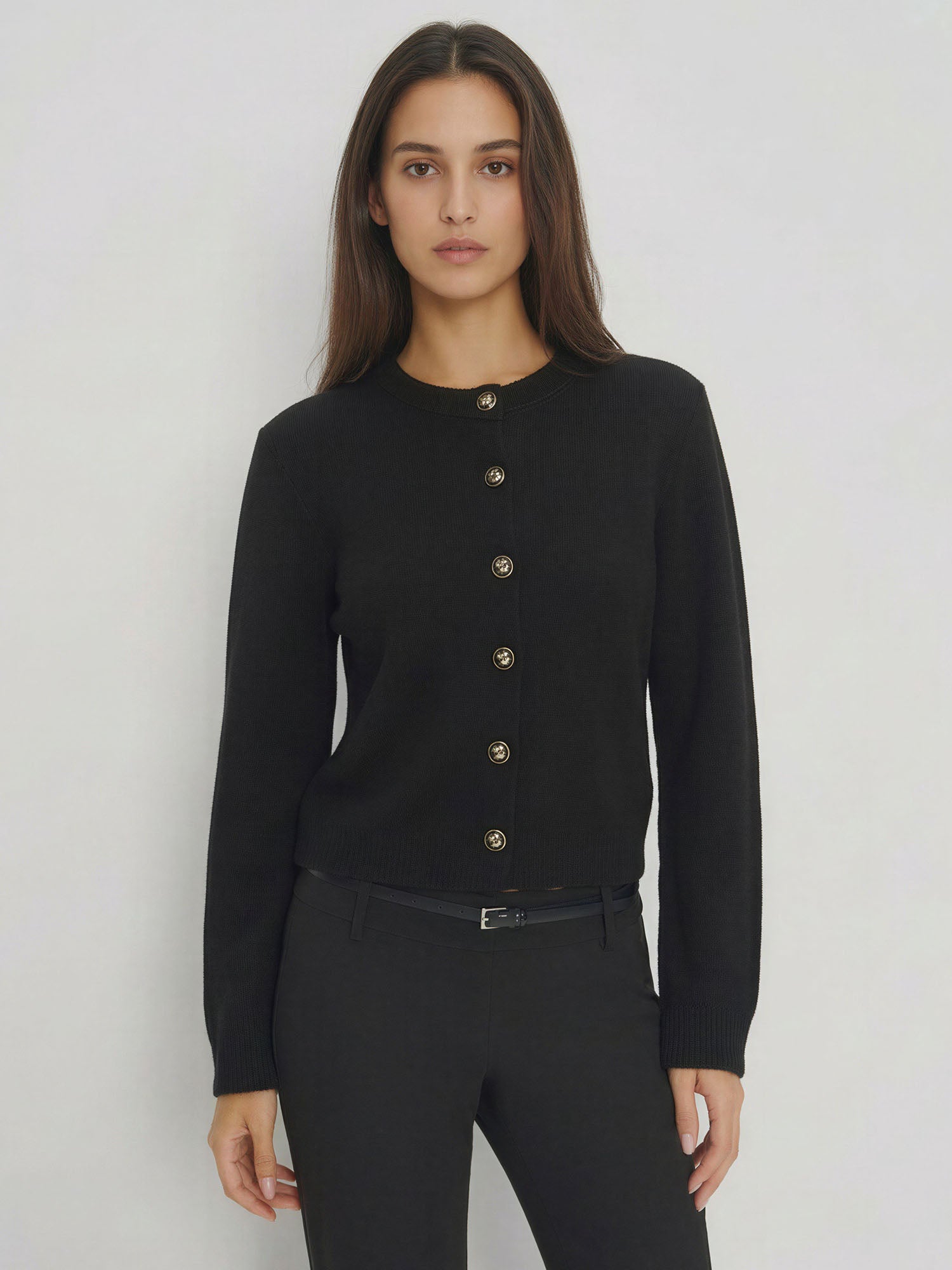 Crew Neck Front Cardigan – New York & Company