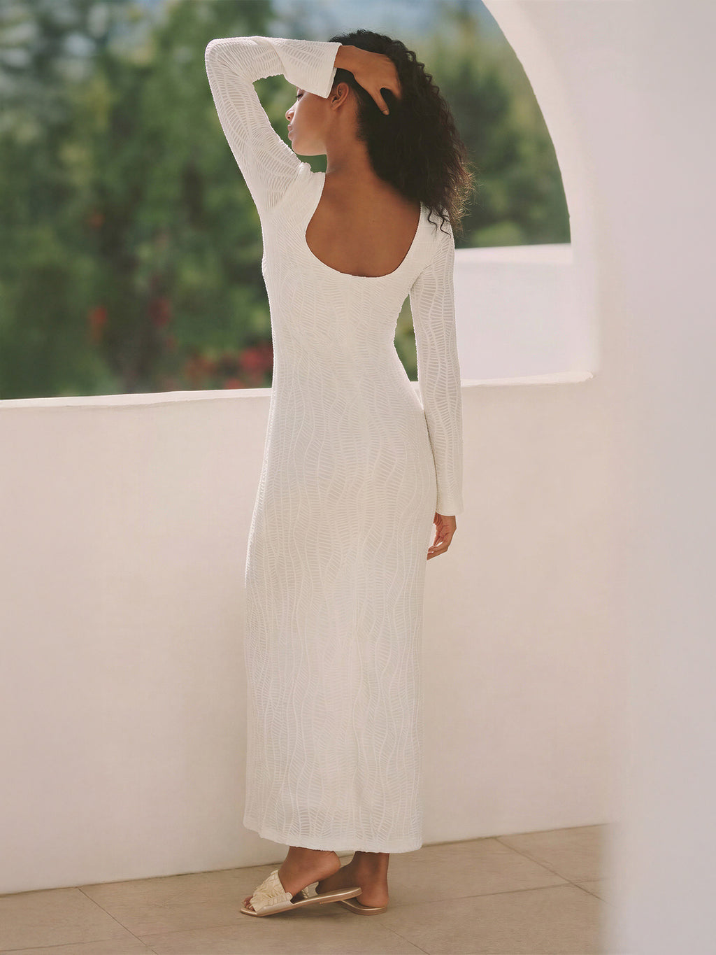 Texture Knit Maxi Sweater Dress – New York & Company