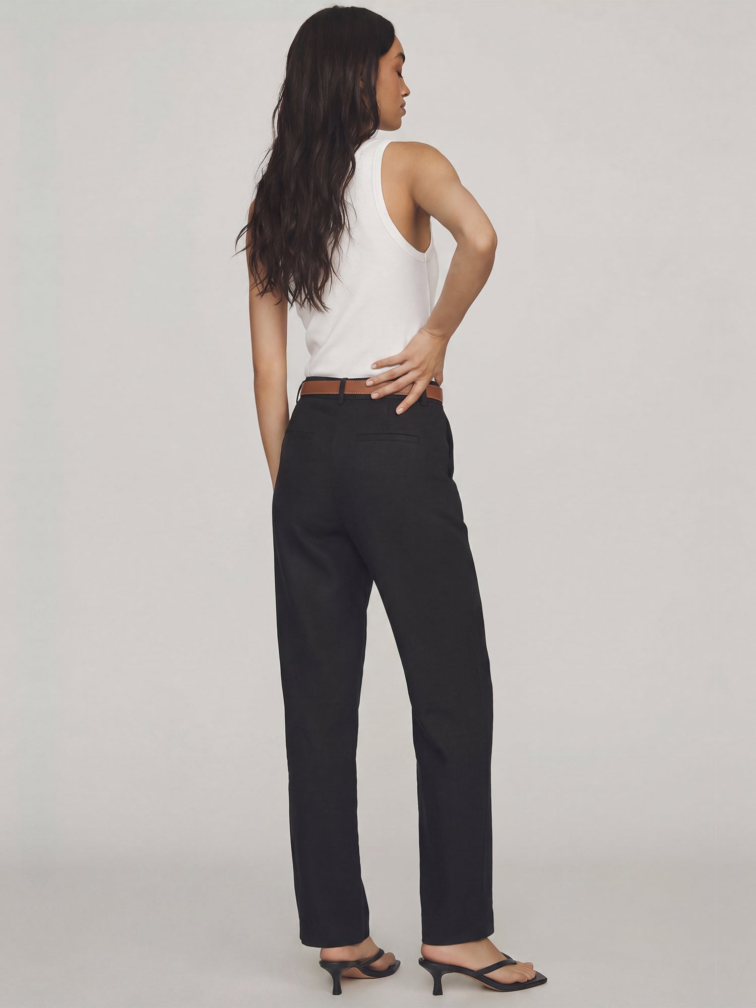 Straight Leg Linen Blend Pants – New York & Company