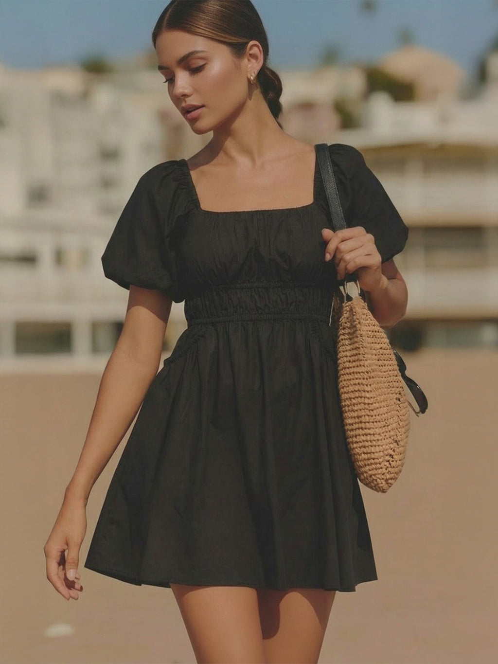 Short Sleeve Pocket Mini Dress – New York & Company