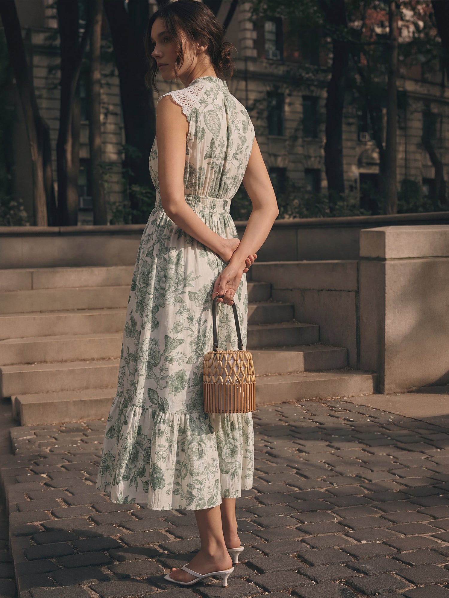 button up midi dress White Linen Cotton Shirt with Front and Collar Xiaolizi breathable feel Krikwood Button Up Midi Dress