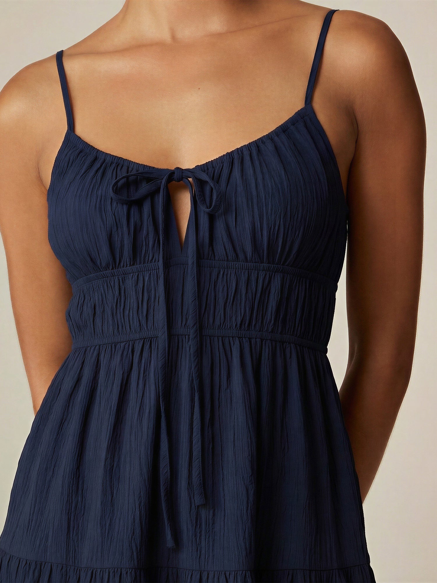 knee length dresses for ladies Sleeveless Tiered Midi Dress – New York & Company