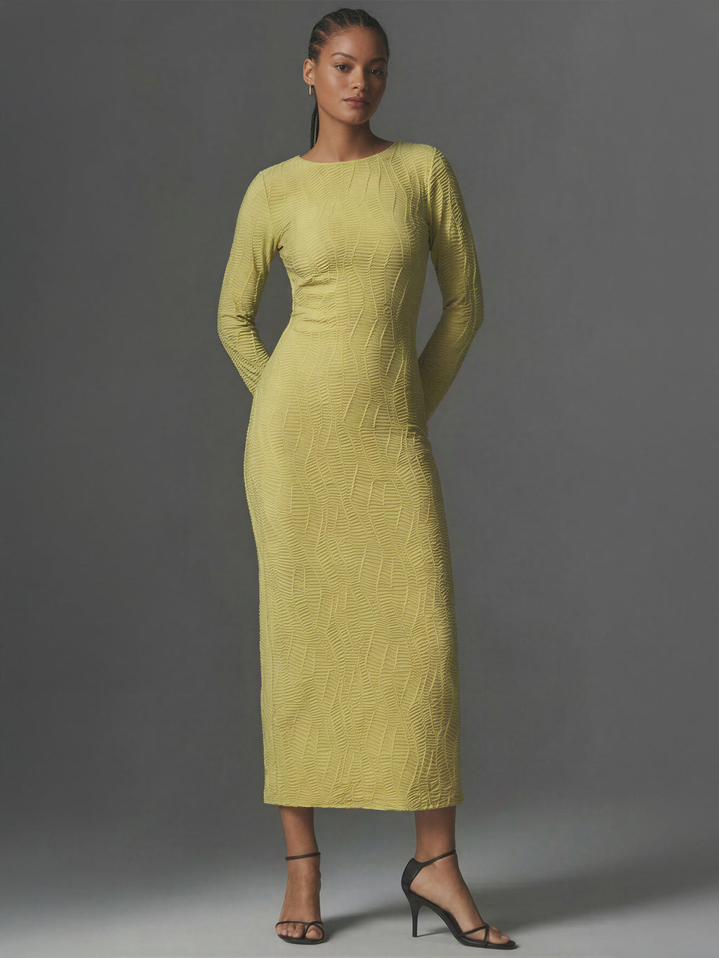 Texture Knit Maxi Sweater Dress – New York & Company