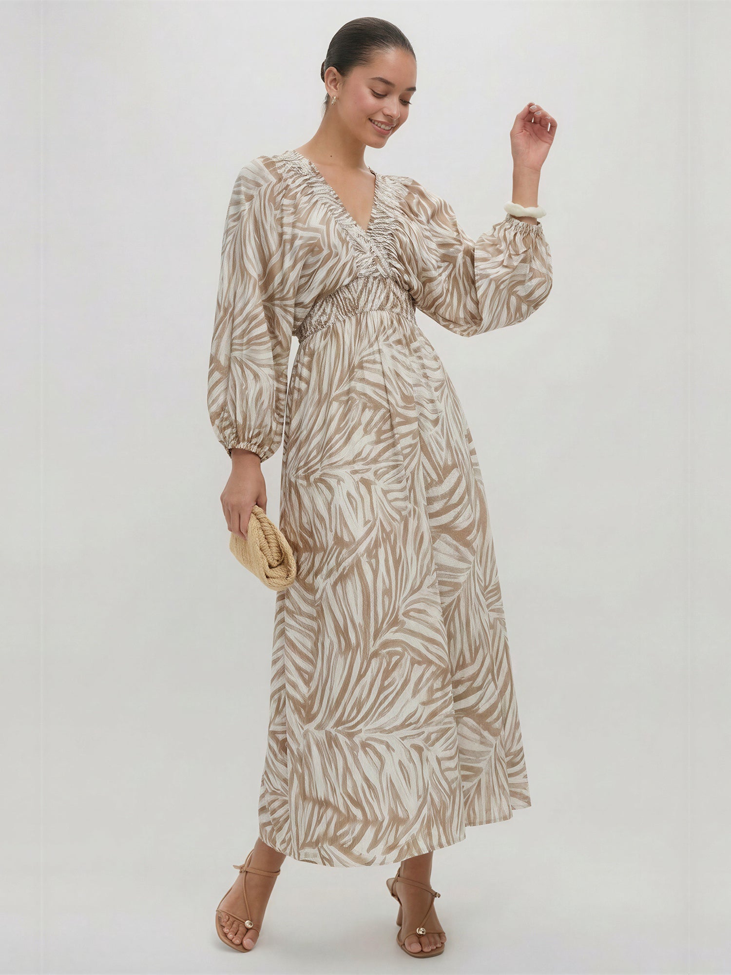 midi dress loose fit 18MM Xiang Yun Silk Pockets Women Loose Fit Midi Dress, Black / XL