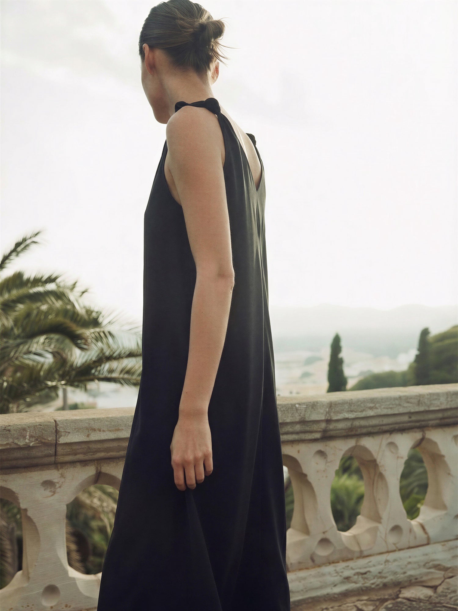 beloved knotted sleeveless long dress Commense | Dresses | Commense Beloved Knotted Sleeveless Long Dress